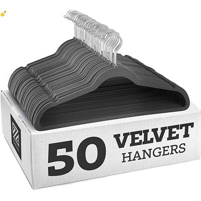 Non slip velvet clothes hanger dress Coat Hanger holder rack