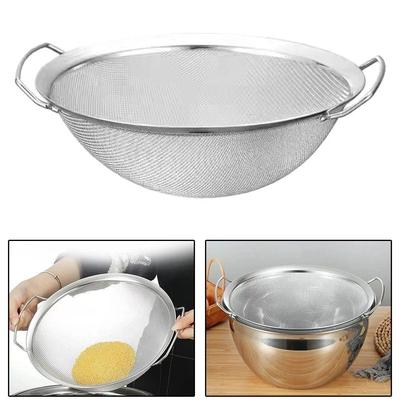 Stainless Steel Fine Mesh Strainer Basket With Double Handl