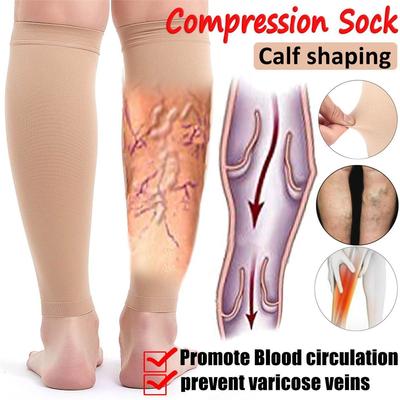 1pair Compression Socks Prevent Calf Varicose Ve Soreness Wo