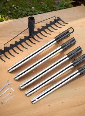 Wide Head Garden Rake 3.9/5.2/6.6FT Bow Rakes for Lawns 17