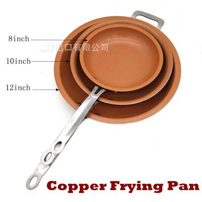 Copper Frying Pan Nonstick Frying Pan Skillets