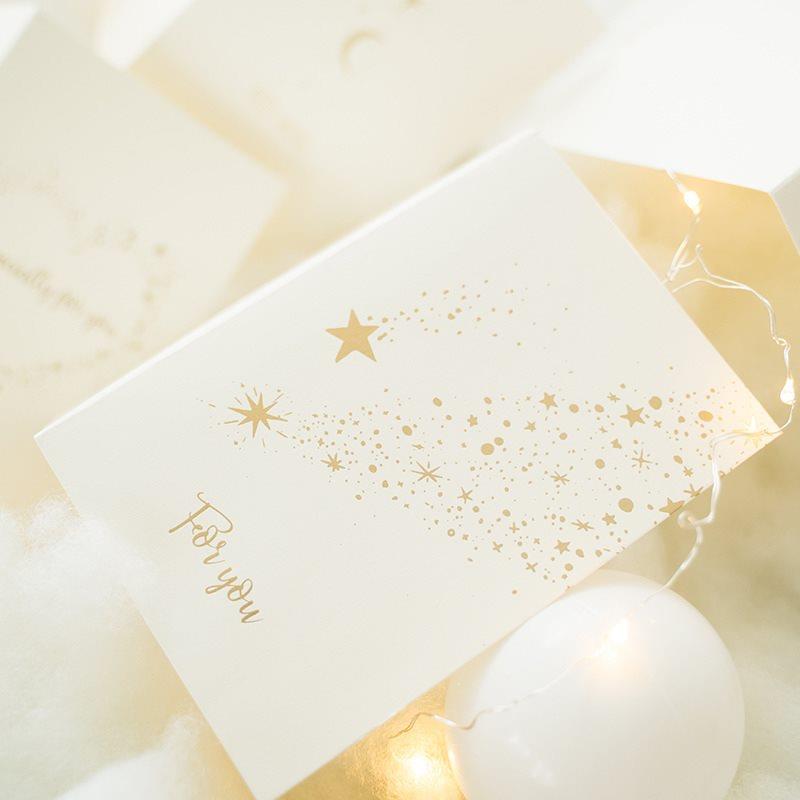 Gold Foil Star Moon Card Dreamy Wish Thanksgiving Thank You