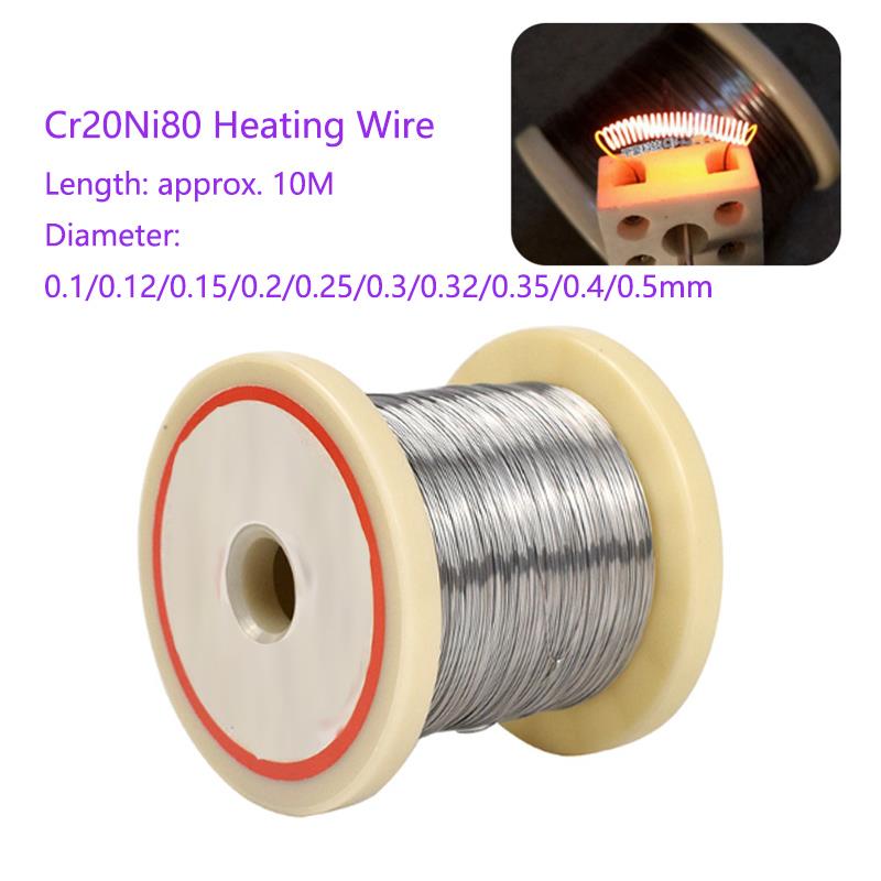 10M/Roll Cr20Ni80 Heating Wire 0.1-1mm Diameter Nichrome Wir