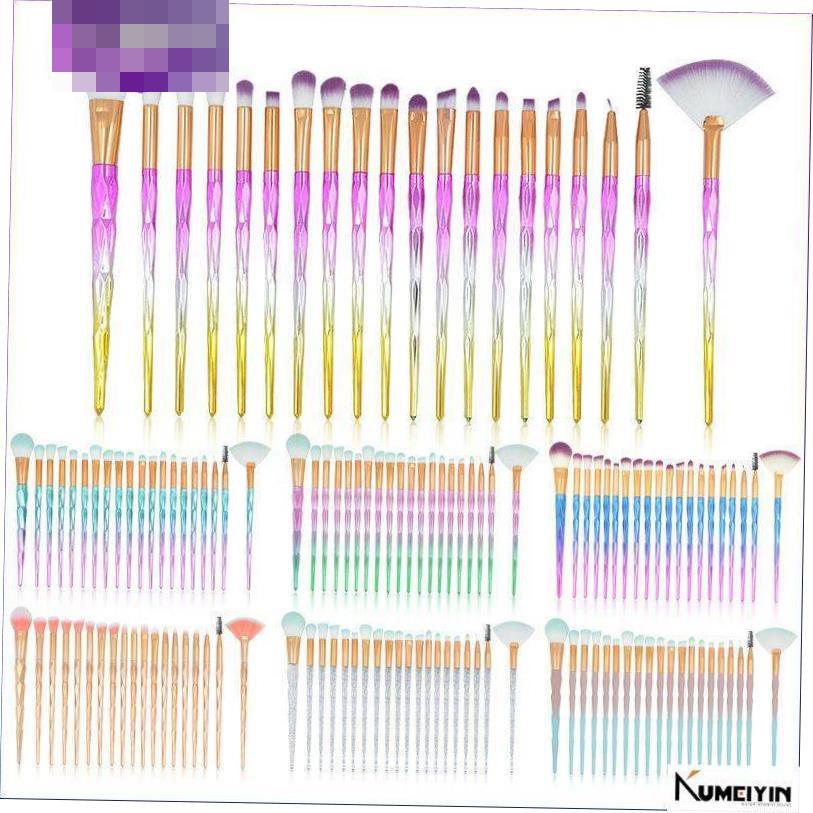 -20pcs unicorn makeup brushes set eye shadow brush