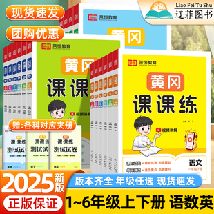 检测试卷荣恒 课本同步训练随堂练习题册全套一课一练单元 2025秋黄冈课课练一二年级三四五六年级下册上册语文数学英语人教版 北师版