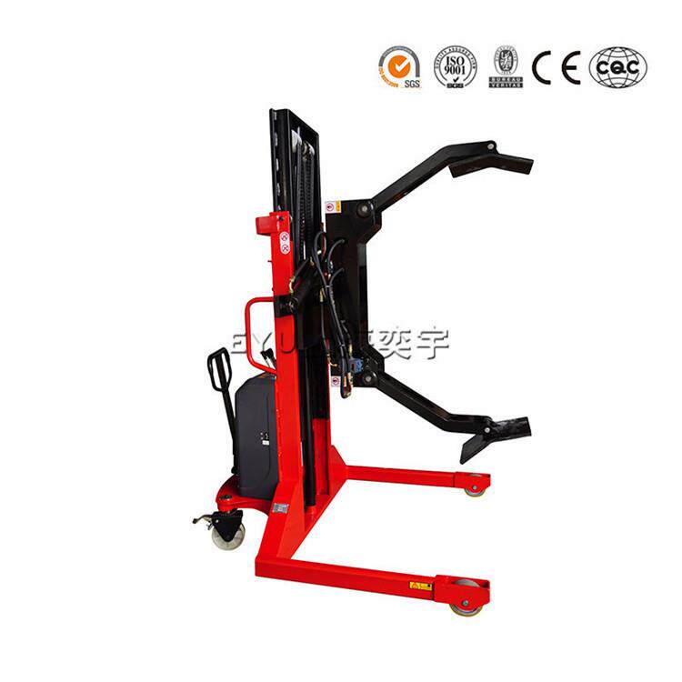 半电动抱夹叉车抱夹青储小型夹包机卷筒纸抱夹电动夹抱手拉行走