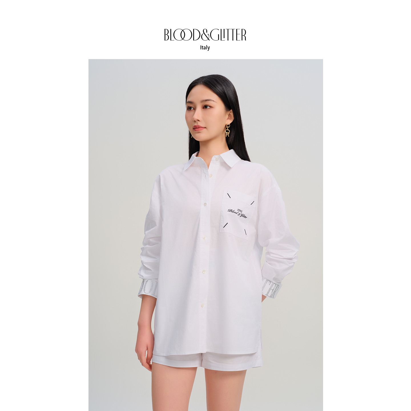 白色减龄洋气宽松慵懒风轻奢衬衫