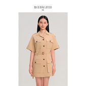 blood&glitter 璞德格骊连衣裙女夏2025新款 气质收腰小个子裙子