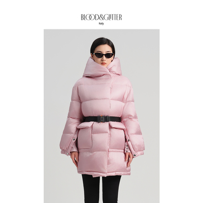 加厚连帽设计感小众鹅绒羽绒服