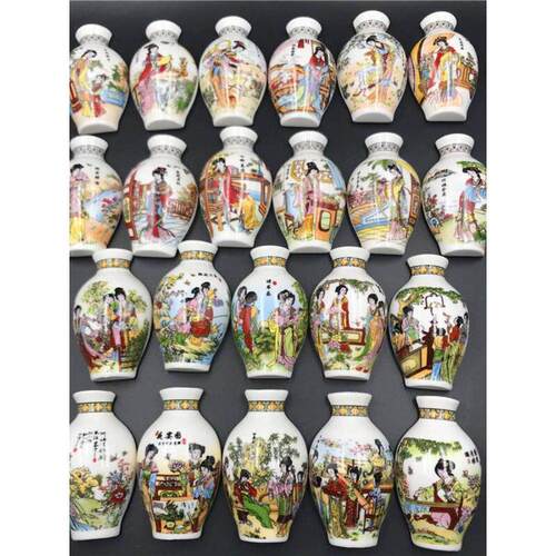 Chinese souvenir china ceramic vase fridge magnet tourist