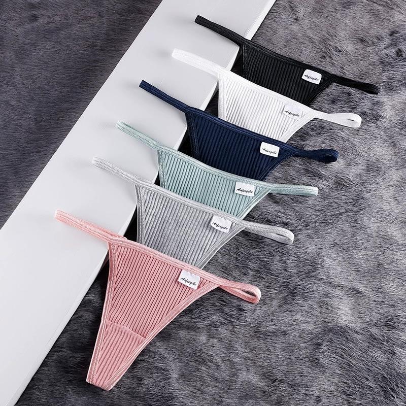 Women's Cotton G-String Thong Underwear Tangas T Back丁字裤