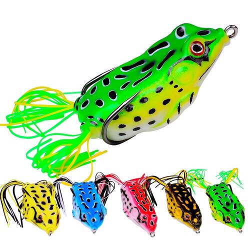 Frog Lure Soft Tube Bait Plastic Fishing Lure with Fishing H