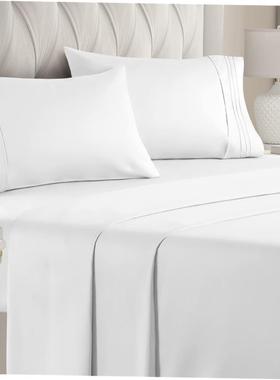 Hotel Cooling Bed Sheet 4 Sets Bedsheet Cover Queen/Double