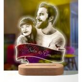 And Photo Personalized Lamp Custom Text Customized