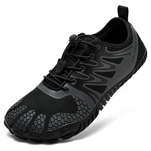 Wide Toe Barefoot Shoes for Unisex Artificial Leather Outdoo