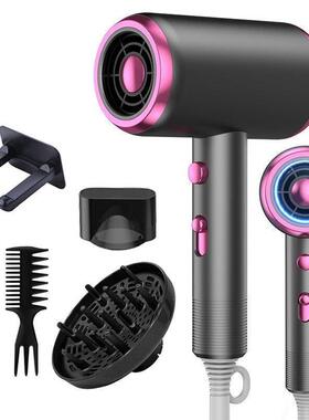 Hair Dryer with Diffuser Blow Dryer Comb Brush 1800W Ionic