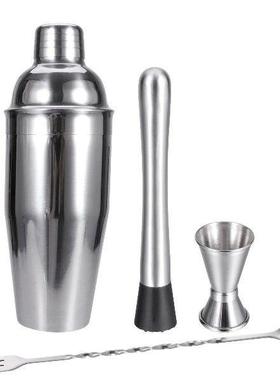 4 Pcs Cocktail Shaker Drink Making Tool Mixologist Barware