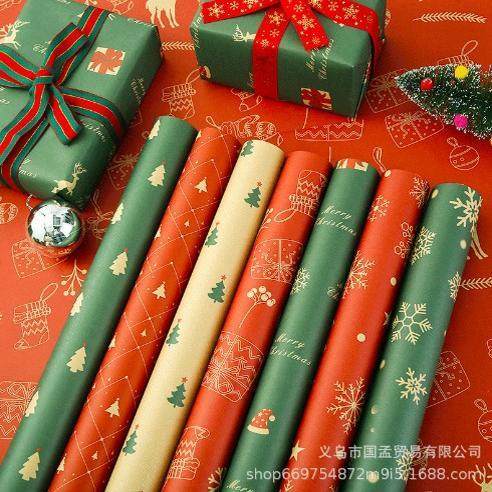 christmas wrapping paper large gift wrapper roll 礼物包装纸