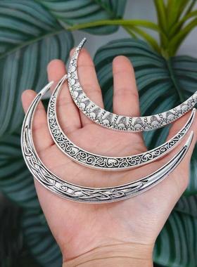 Filigree Celtics Moon Hair Forks For Women Viking Raven 3D M