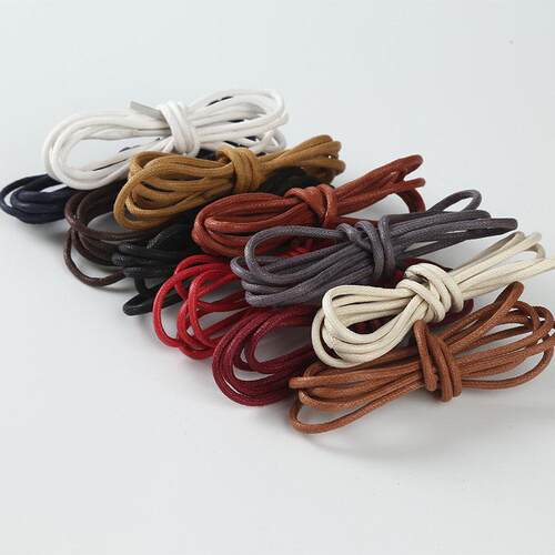 Shoe Laces Boots Laces Waterproof Leather Shoelace Color