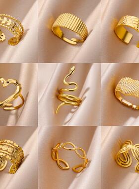 Stainless Steel Rings for Women Jewelry Summer Accessories