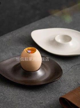 Irregular Egg Tray Ceramic Plates Egg Rack Dessert Plate