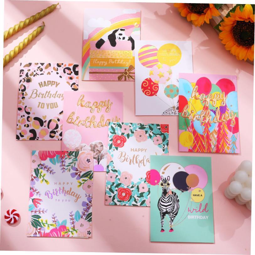 happy birthday card girlfriend mom生日贺卡儿童greeting card