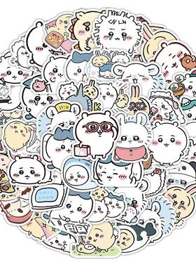 60pcs Cute Chiikawa Stickers DIY Waterproof Vinyl Scrapbook