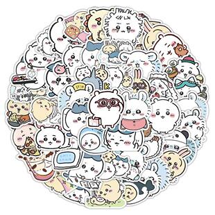 60pcs Cute Chiikawa Stickers DIY Waterproof Vinyl Scrapbook