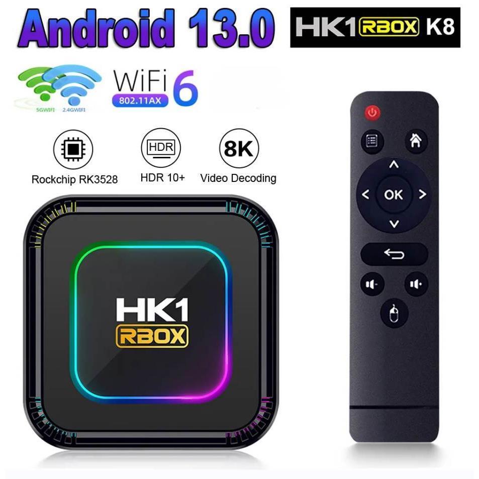 hk1 rbox k8 RK3528 蓝牙双频 avs+ hdr10+ android13 ott tv box