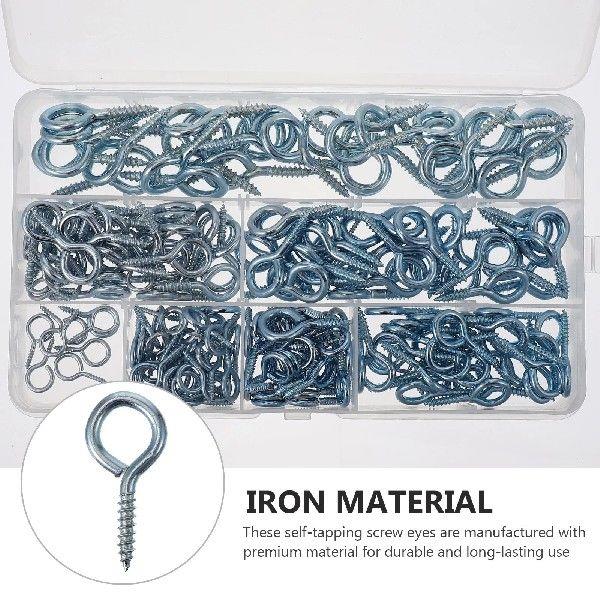 210 Pcs Sheep Eye Screw Iron Screws Accessory Eyelets Boxed