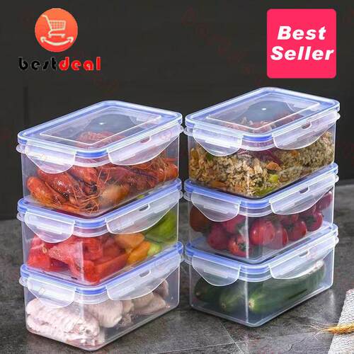 4 pcs plastic food fruit storage box Fridge Organizer Lids