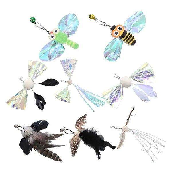 Cat Toy Wand Replacement Pets Plush Teaser Wand Refills