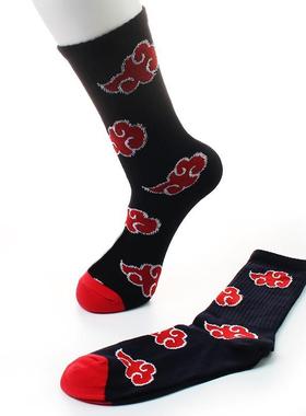Japan Akatsuki Socks Pure Cotton Fire Cloud Animation Surrou