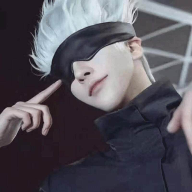 Jujutsu Kaisen Gojo Satoru Cosplay Glasses Blindfold Prop