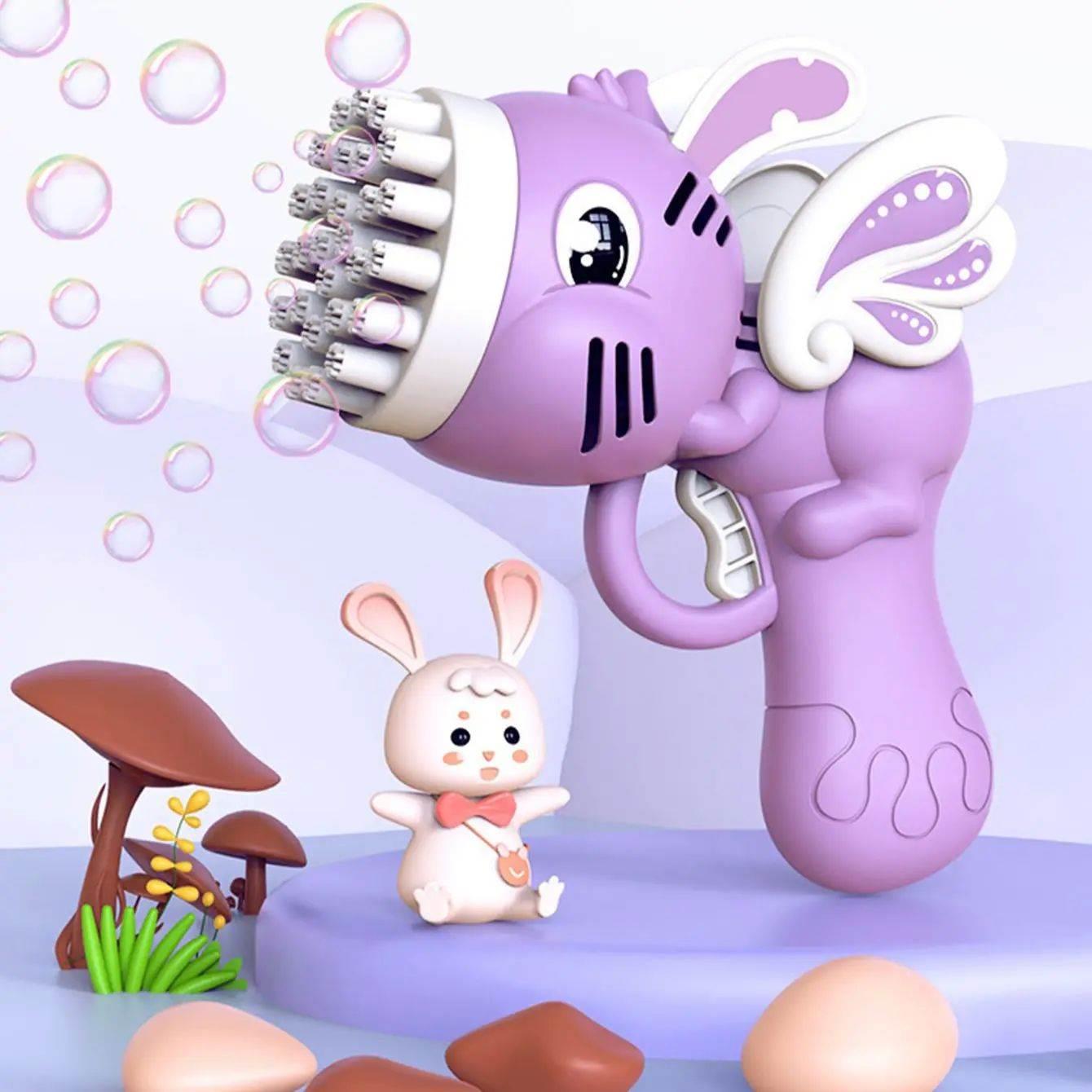 1PC-23 Hole Bubble Gun Toy Gatling Bubble Machine Electric M