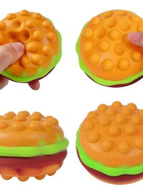 New Hamburger Popit Squishy Fidget Toy Press Bubble Decompre