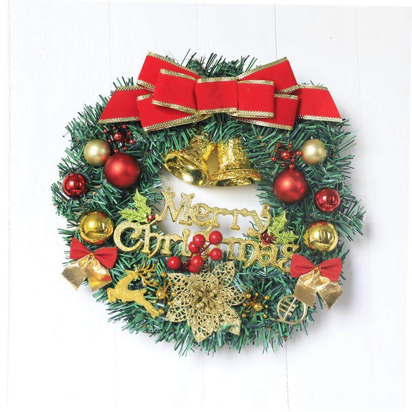 Christmas decoration wreath 30CM rattan wreath PVC simulatio