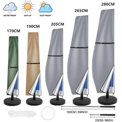 Patio Umbrella Cover Waterproof Outdoor Anti-UV Cantilever O