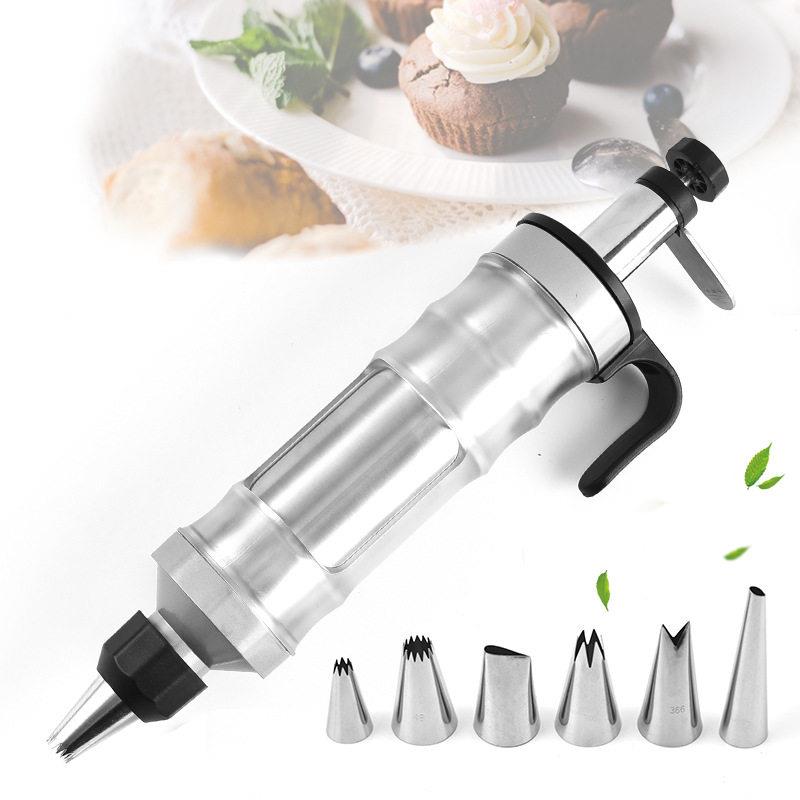 Cream Cookie Piping Gun Nozzles Biscuit Cake baking Tool裱花 - 实物图