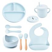 Toddl Set Baby Silicone and Feeding Plates for Suction Bowls