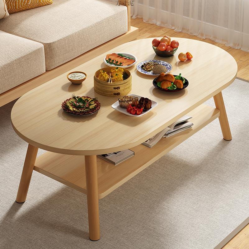 茶几客厅家用小户型简约现代简易双层桌子卧室出租屋矮桌阳台茶桌