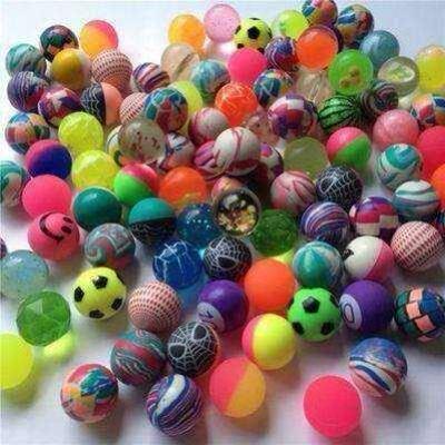 funny 10pcs mixed small bouncing ball rubber balls soft