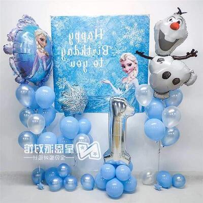 Frozen birthday party decoration princess balloon elsa theme