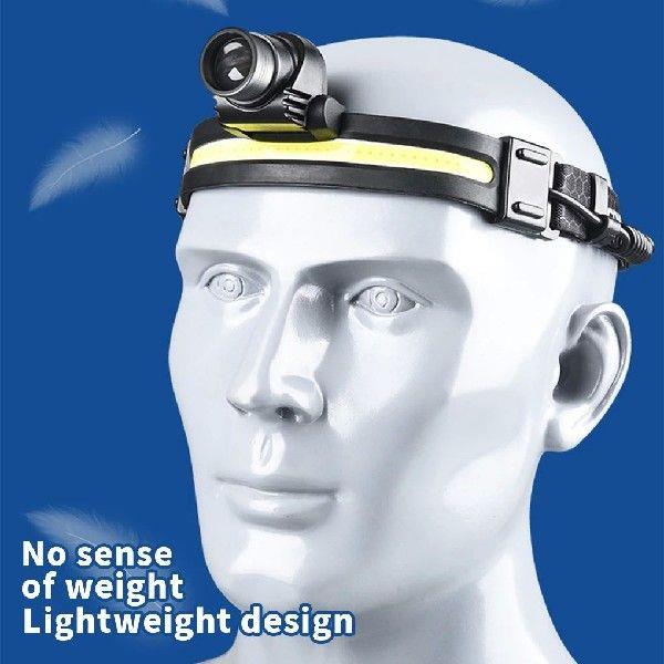 LED Head Light Torch Mini Rechargeable Powerful Sensor