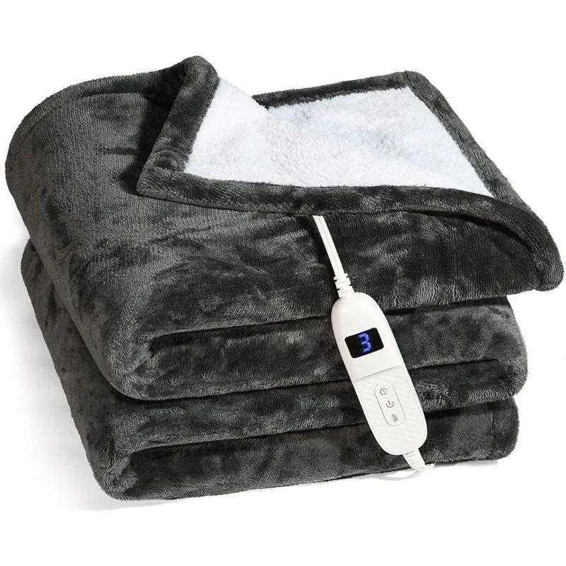 Heated Blanket, Machine Washable Extremely Soft and Comforta