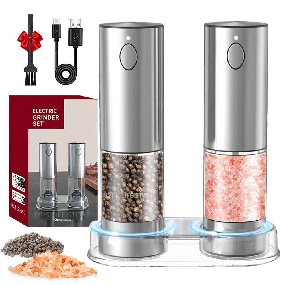 Electric Pepper Grinder Stainless Steel Salt And Pepper Grin
