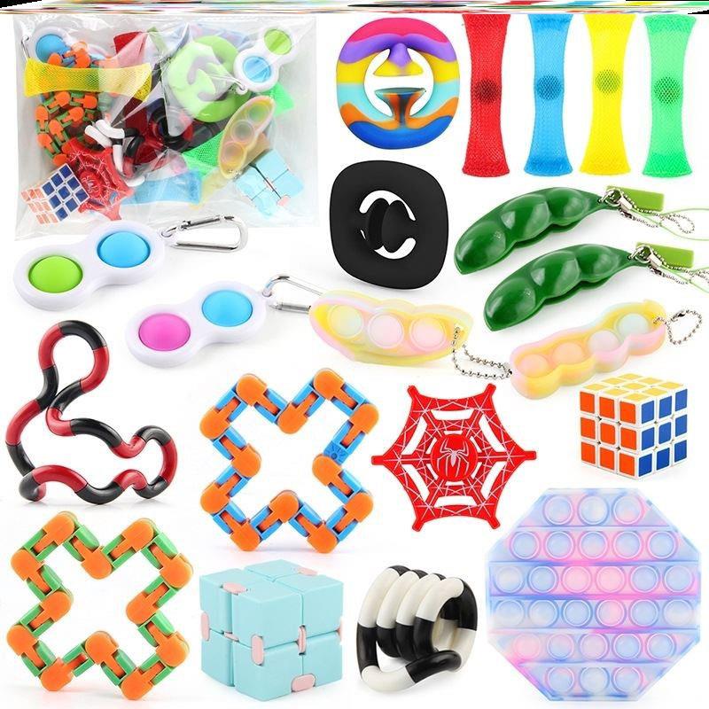 Anti Stress Fidget Toys Finger Figet Spiner Popit Pop 玩具