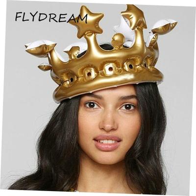 FLYDREAM Creative Personalized Inflatable Crown Inflated Hat