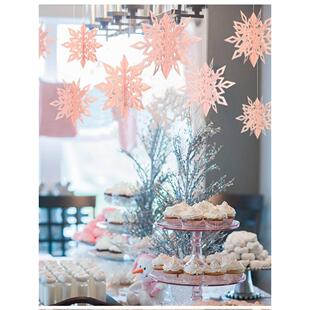 Christmas decoration stereo snowflake hanging pendant 雪花片